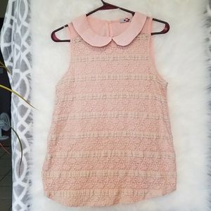 UR VA NA Peach & Cream lace top.